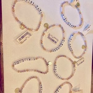 Little Words Project GIRL GANG bracelets (set of 8)